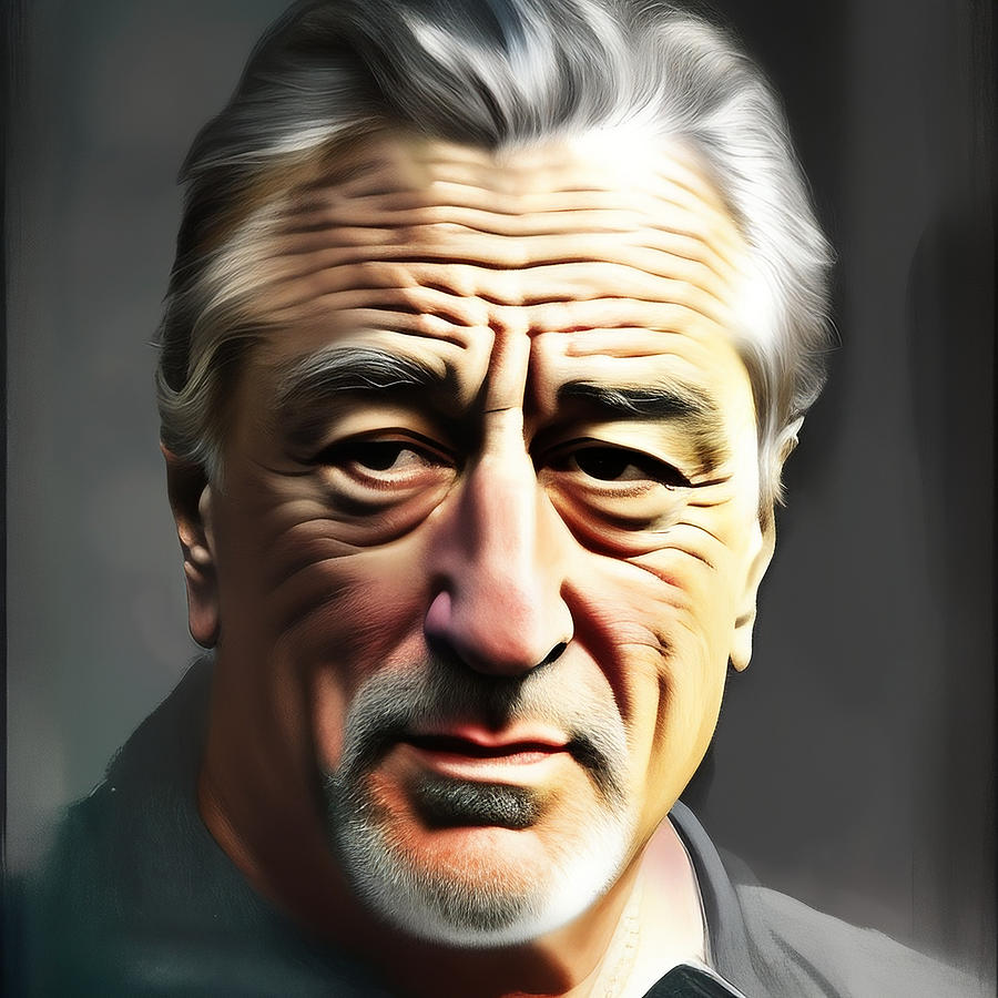 Robert De Niro portrait Digital Art by Daily Caricatures - Fine Art America