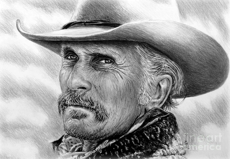 Robert Duvall version 3 Drawing by Andrew Read