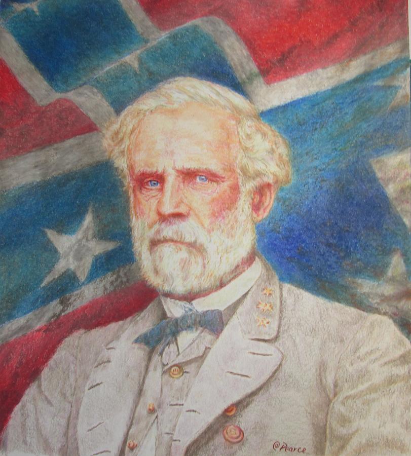Robert E Lee Drawing by Edward Pearce Fine Art America