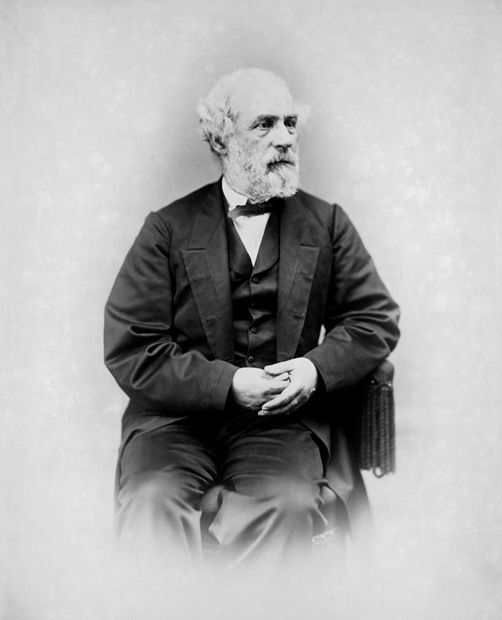 Robert E. Lee Portrait - 1865 Photograph by War Is Hell Store