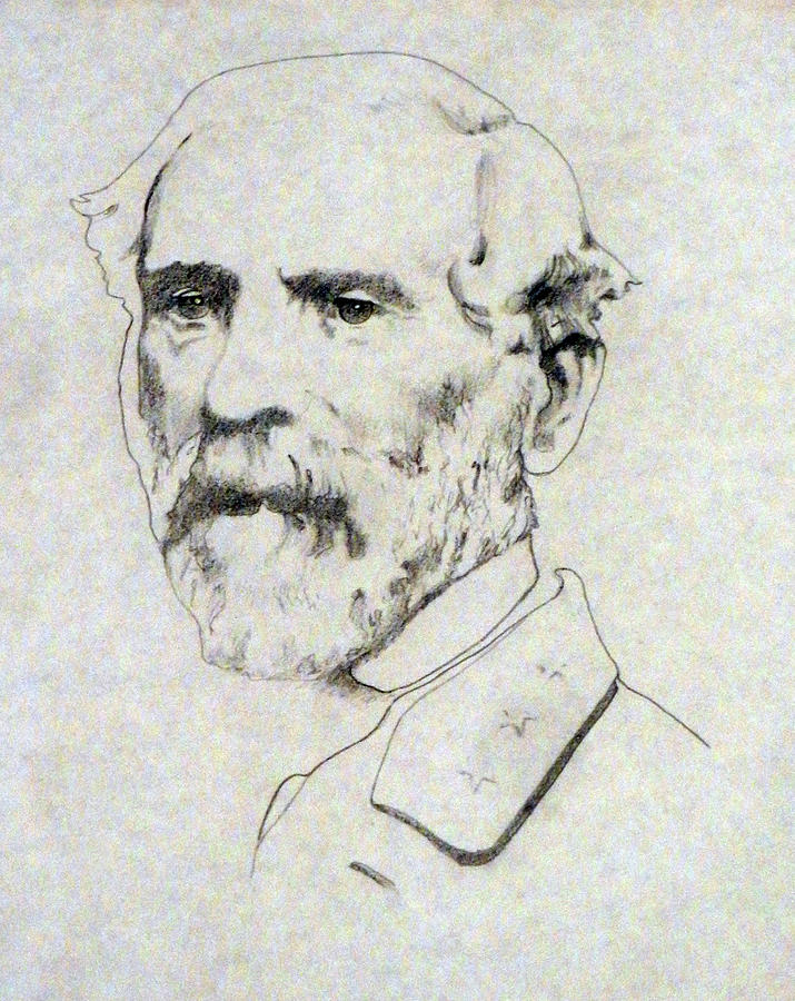 Robert E. Lee Drawing by Robert Allyn Williams Fine Art America