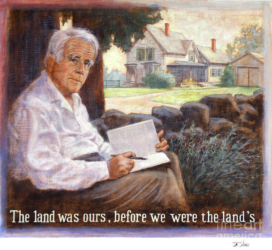 Robert Frost Painting by David K Stone