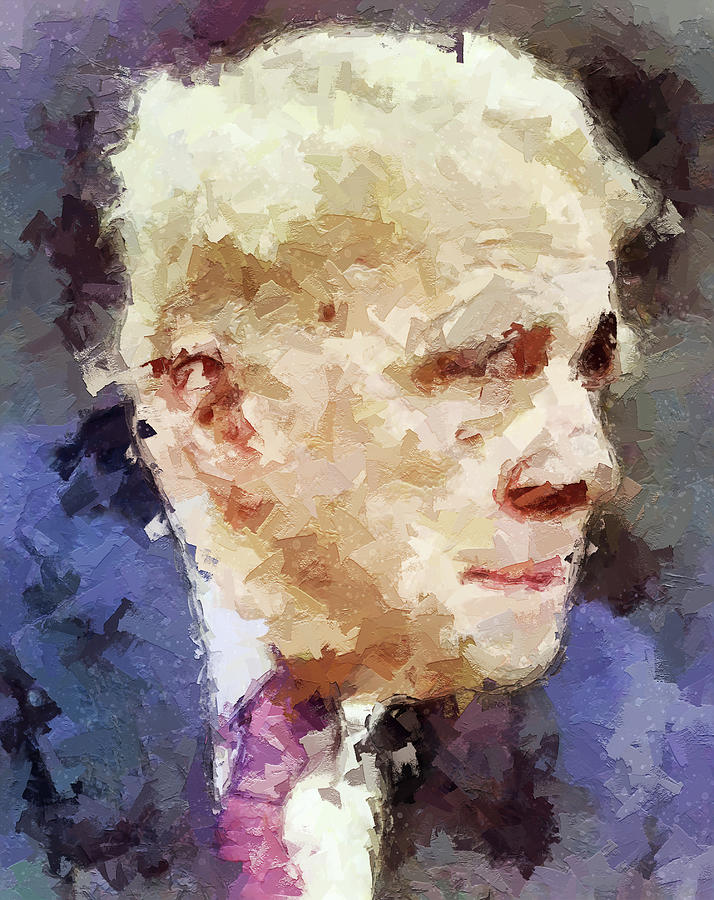 Robert Frost Portrait Painting Painting by Dan Sproul