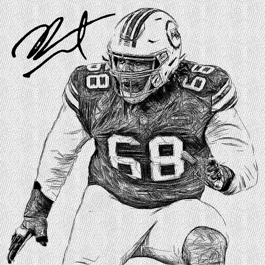 Robert Hunt Dolphins OG Sketch Digital Art by Bob Smerecki - Fine Art ...