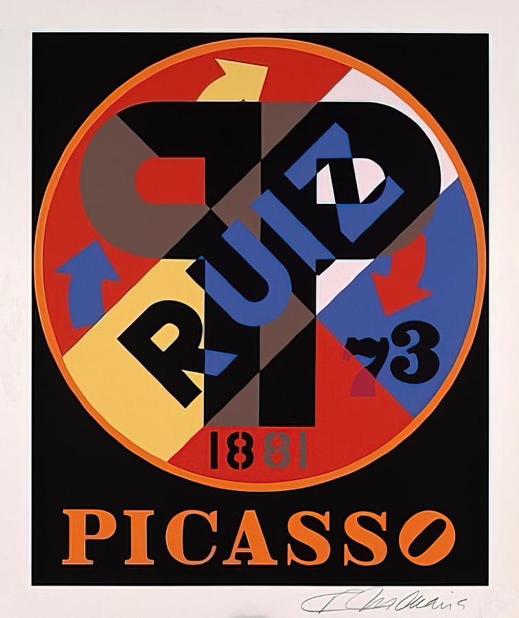 Robert Indiana - Picasso, The American Dream Painting by Alexandra ...