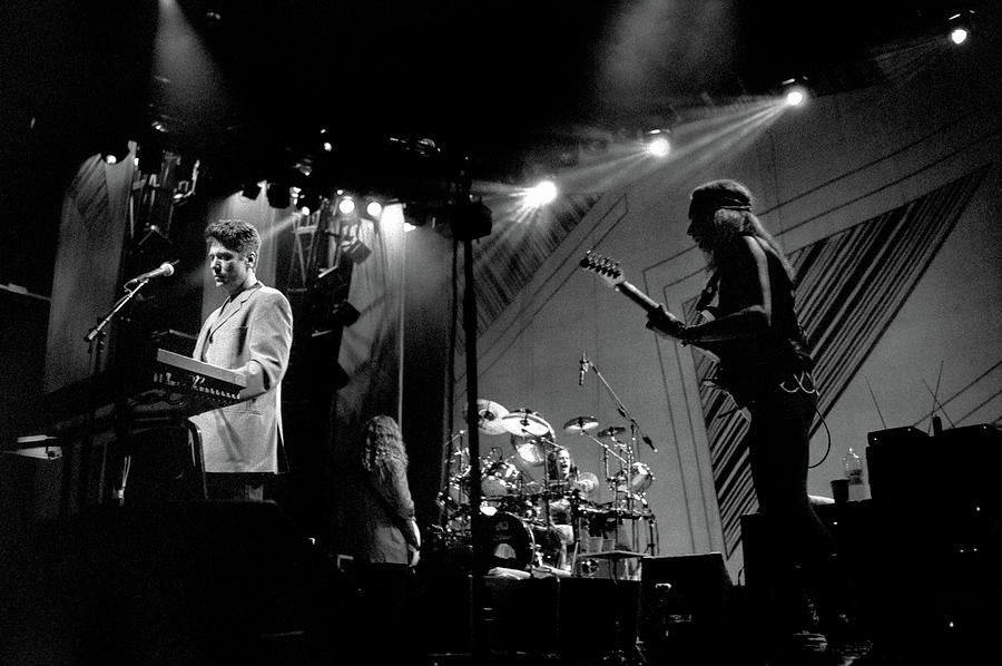 Robert Lamm and Dawayne Bailey in 1991 with Chicago Photograph by David ...