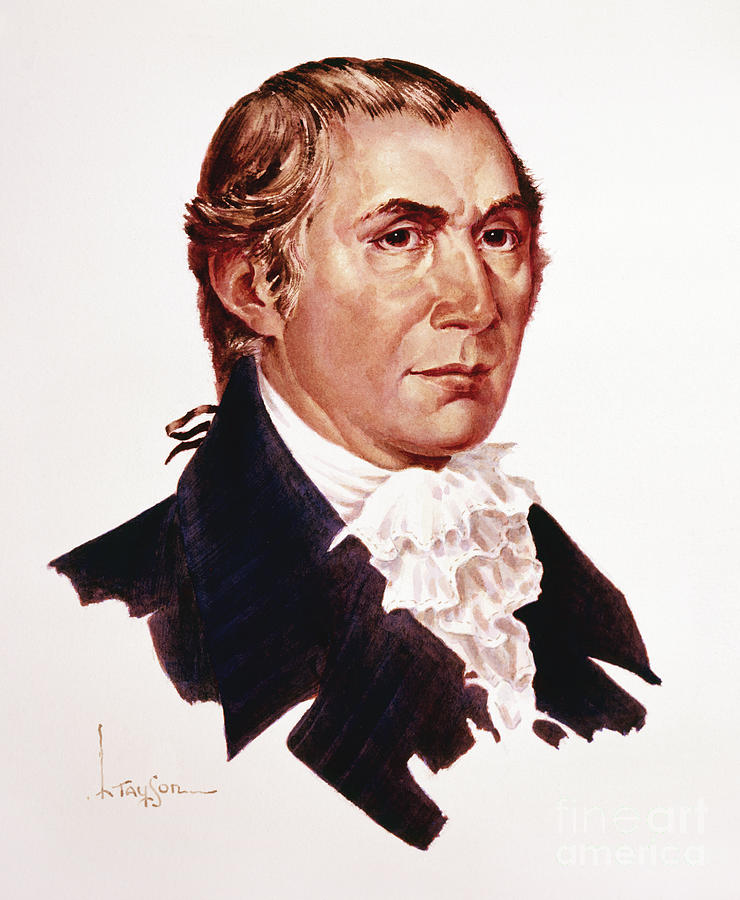 Robert Morris - Signers Of The U.S. Constitution Painting by Lyle Tayson
