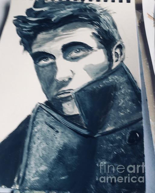 Robert Pattinson Painting by Audrey Pollitt
