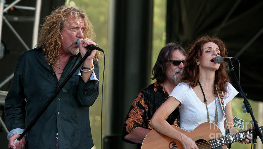 Robert Plant and Patty Griffin with Robert Plant and the Band of Photograph by David Oppenheimer