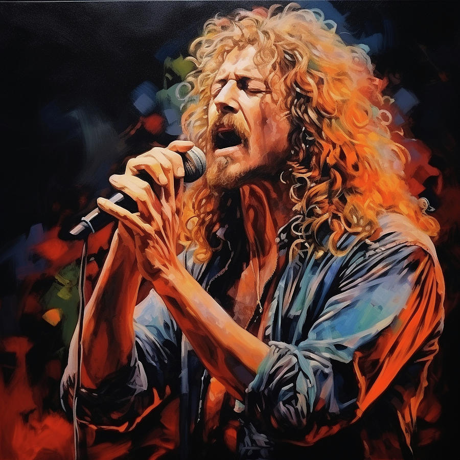 Robert Plant Art Print Painting by Jose Alberto - Fine Art America