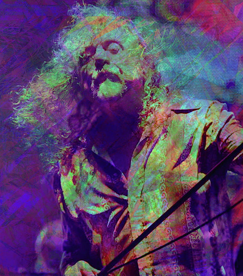 Robert Plant Digital Art by Rob Hemphill - Pixels