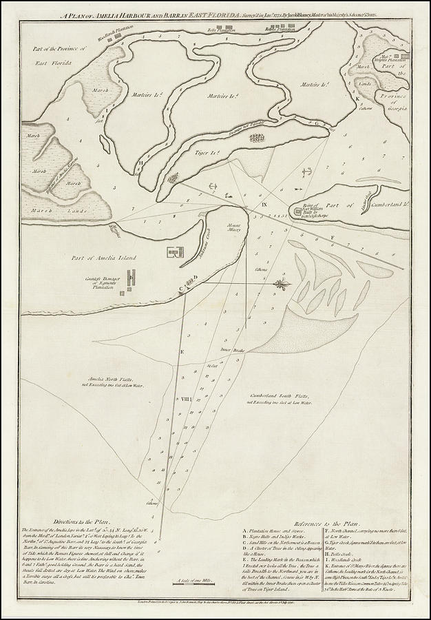 Robert Sayer _ John Bennett Title A Plan of Amelia Harbour and Bar, in ...