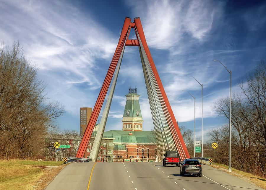 Robert Stewart Bridge - Columbus, Indiana Photograph by Susan Rissi Tregoning