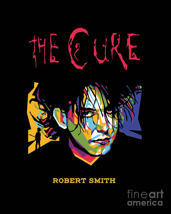 Boys Dont Cry Digital Art - Robert The Cure in WPAP by Ical Said