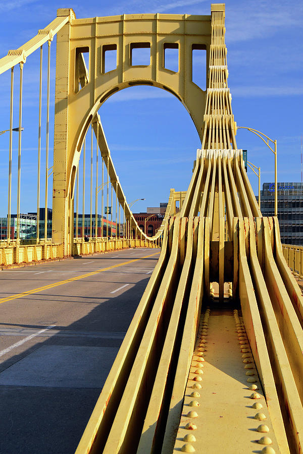 Roberto Clemente Bridge, Pittsburgh Photograph by James Kirkikis