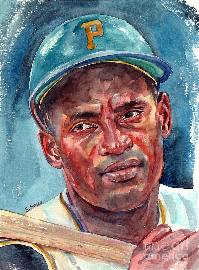 Major League Movie Painting - Roberto Clemente by Suzann Sines