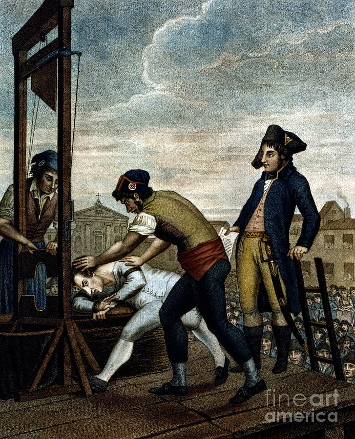 Robespierre 1758-1794 Dies On The Guillotine Photograph by Bridgeman Images