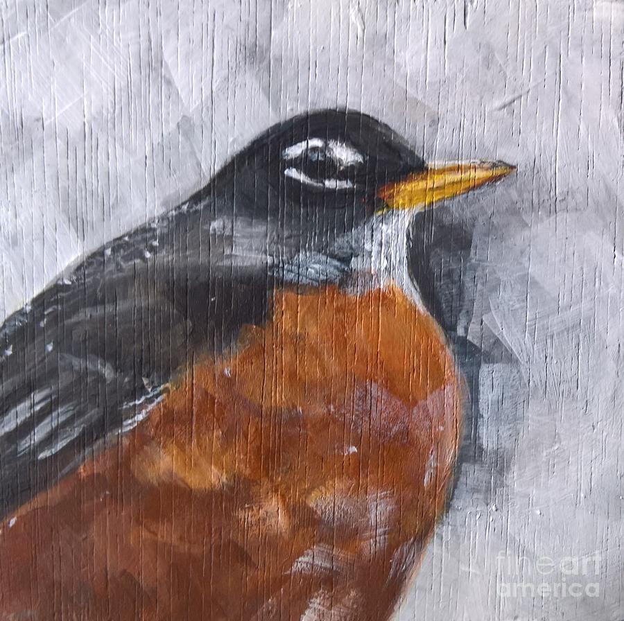Robin Painting by Lisa Dionne