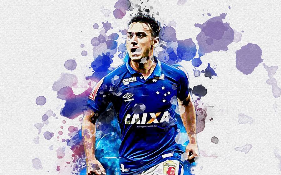 Robinho Cruzeiro Fc Art Brazilian Footballers Midfielder Soccer ...