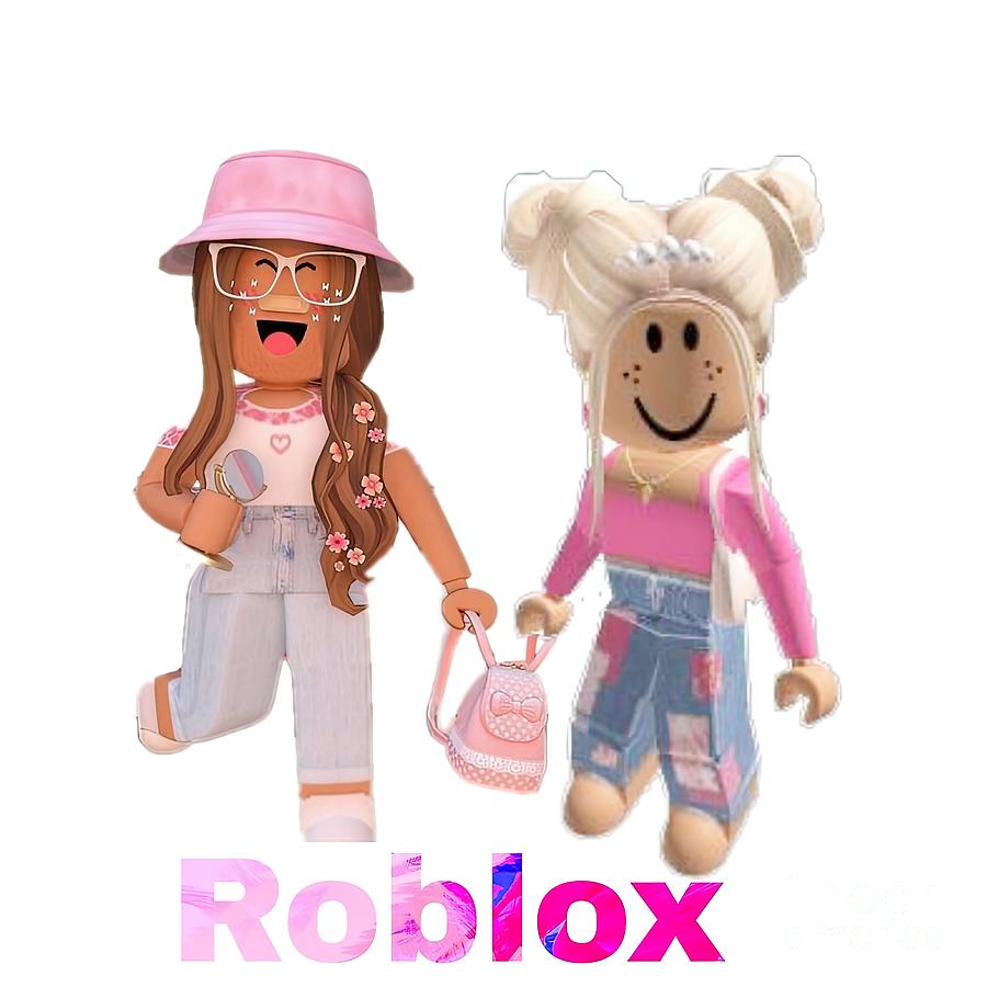 Roblox cute girls Painting by Adam Harrison - Fine Art America