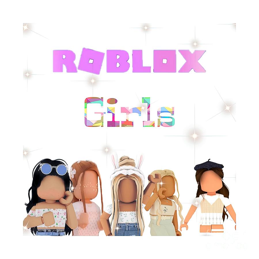 Roblox girls Painting by Adam Harrison - Fine Art America