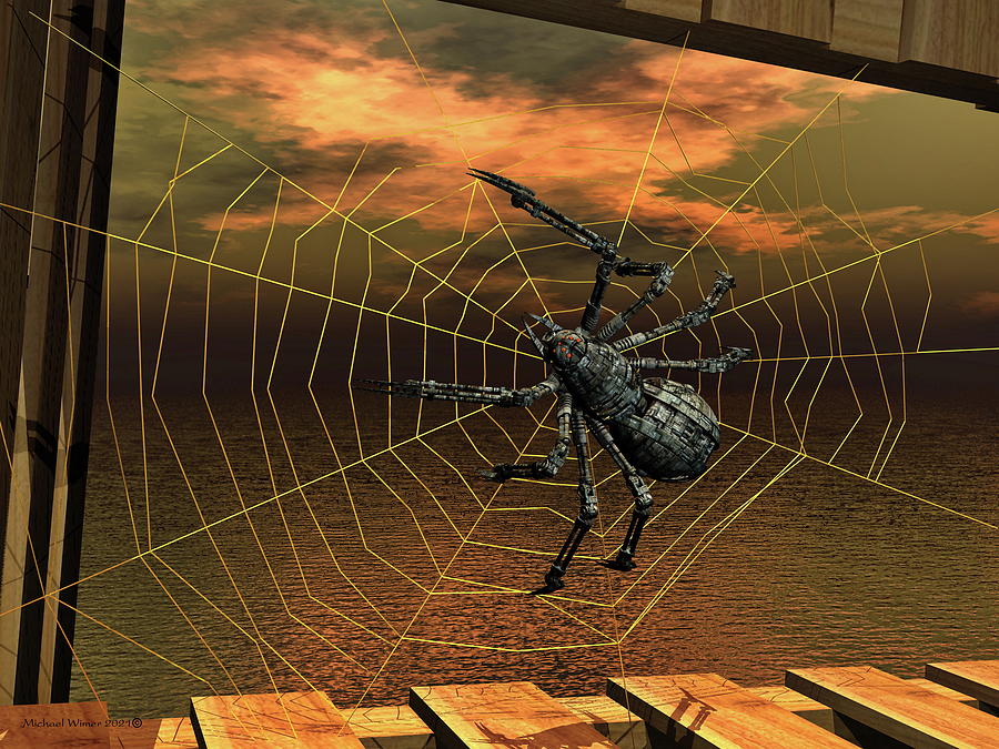 Robo Spider Digital Art by Michael Wimer