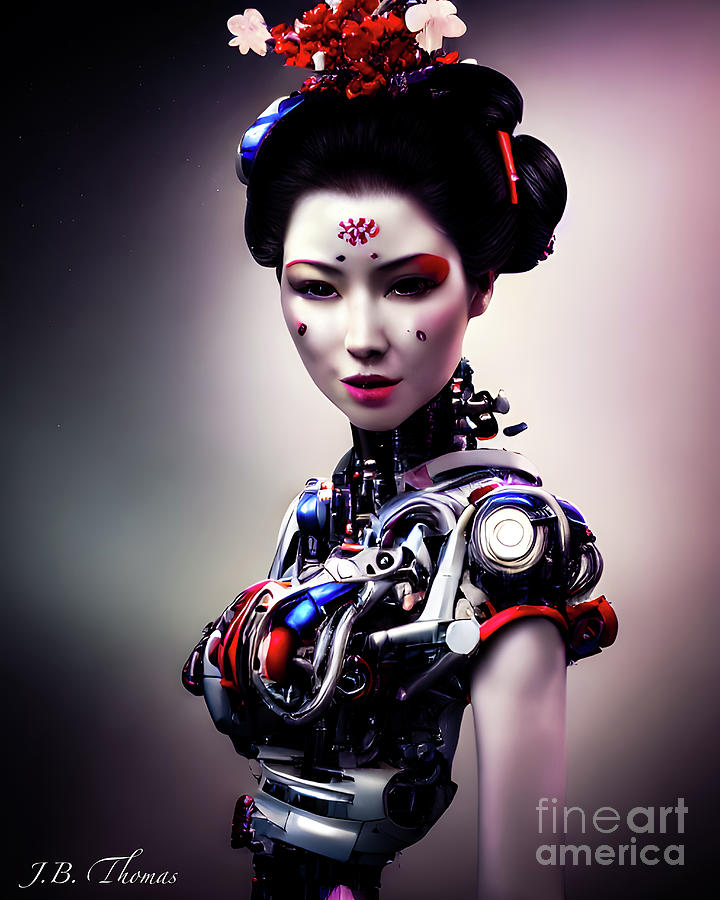 Robot Geisha Digital Art by JB Thomas - Fine Art America