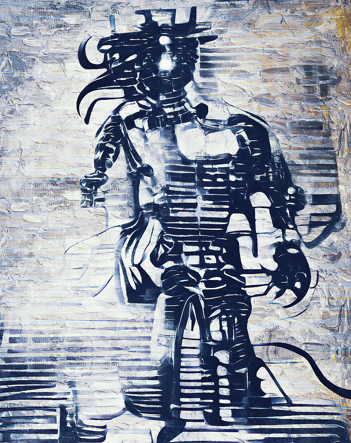 Robotic God Painting by AM FineArtPrints
