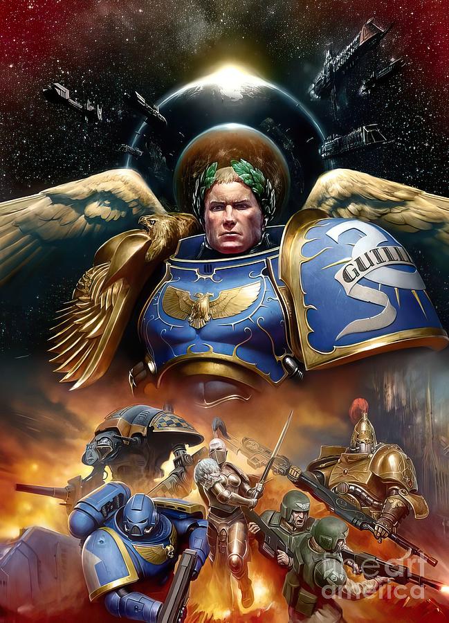 Roboute Guilliman 40K Digital Art by Tokyo Clinder - Fine Art America