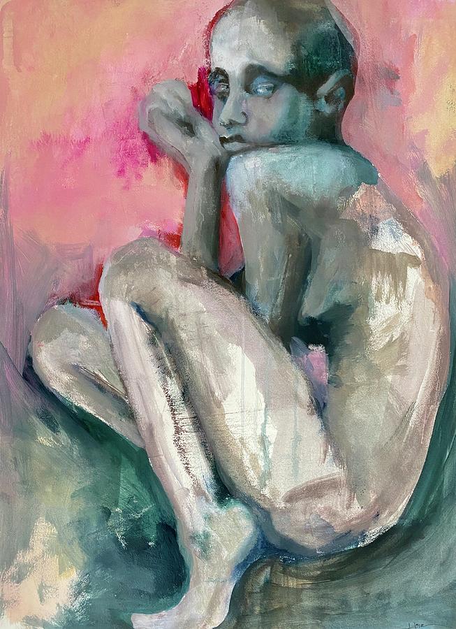 Nude Mixed Media - Robustly Vulnerable by Jen Jovan
