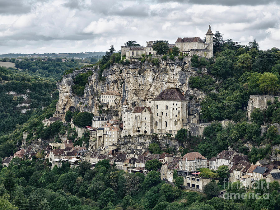 Rocamador Medieval cliffside village built into rock Rocamador F ...