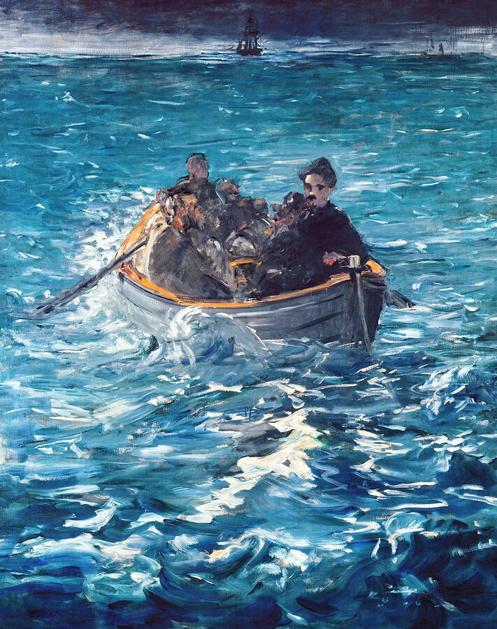 Rocheforts Escape by Edouard Manet 1881 Painting by Edouard manet Rocheforts Escape by Edouard Manet 1881 Painting by Edouard manet