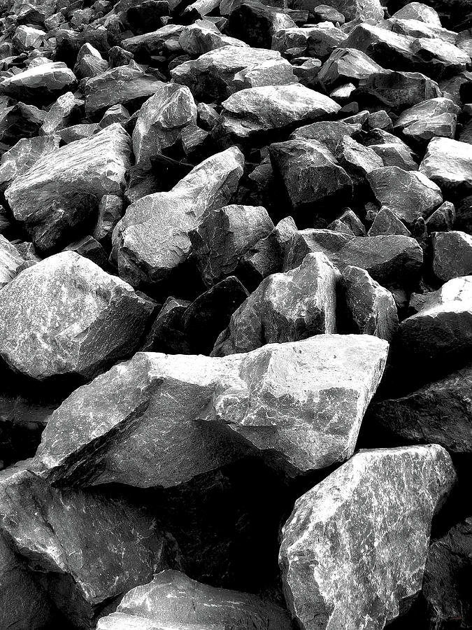 Rock Abstract In Black and White Photograph by Glenn McCarthy Art and Photography