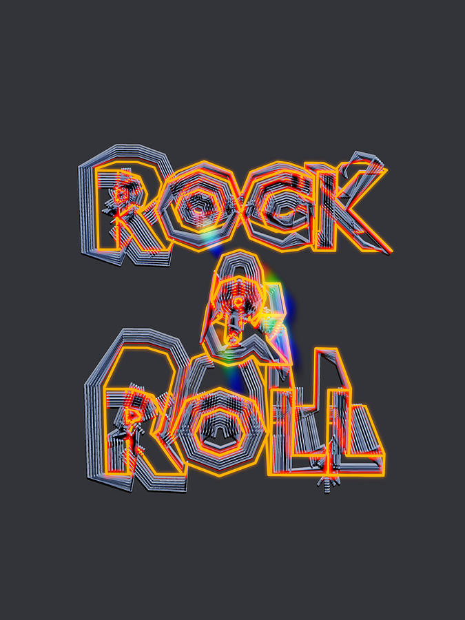 Rock and Roll 1 Digital Art by Julia Redford - Fine Art America