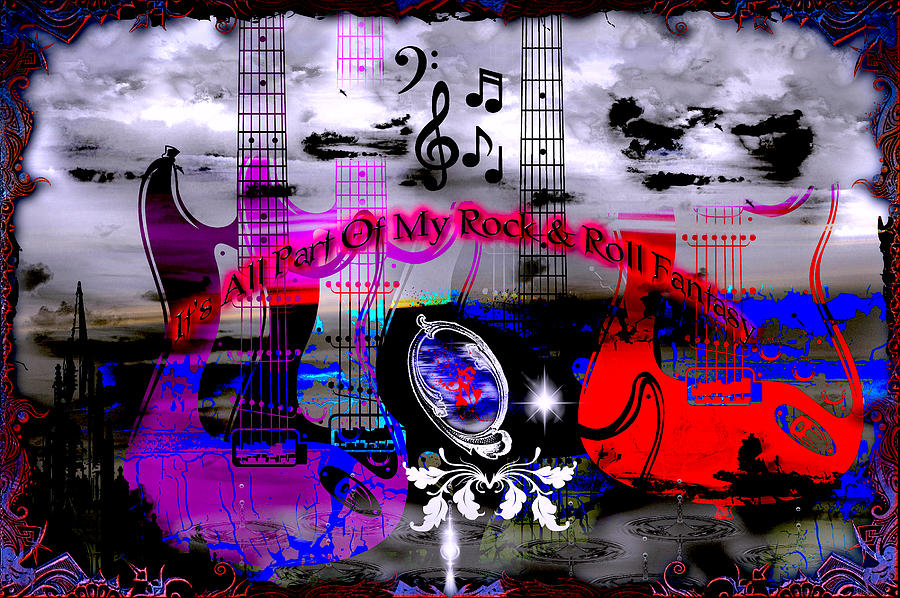 Rock And Roll Fantasy Digital Art by Michael Damiani