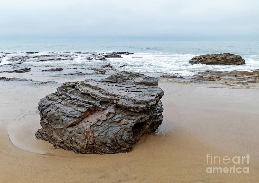 Rock and Sand color Photograph by Cheryl Del Toro