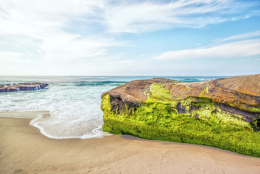 Natures Rock Art At Windansea Beach Photograph by Joseph S Giacalone