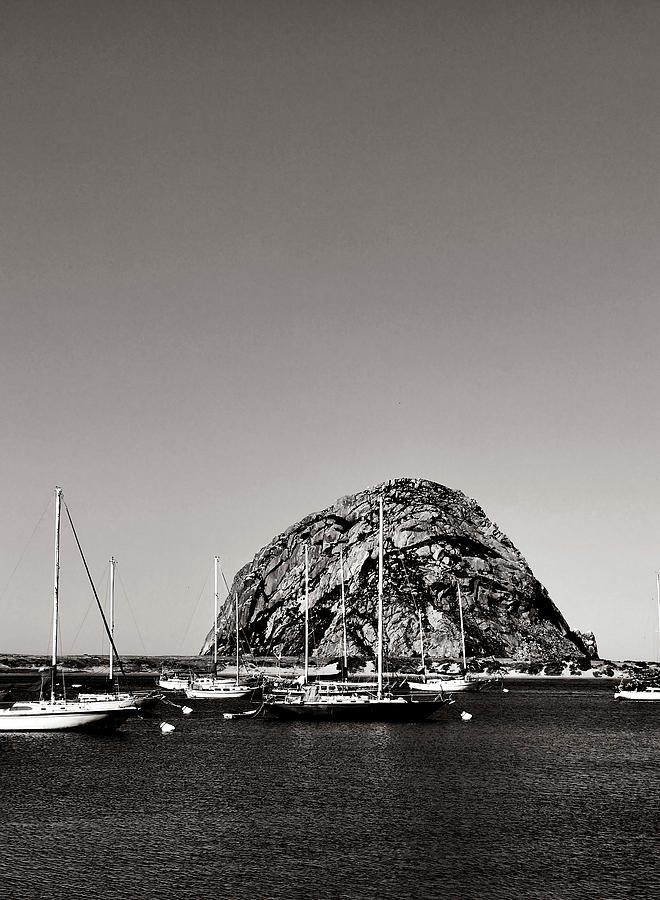 Rock at Morro Bay Photograph by Lorraine Devon Wilke