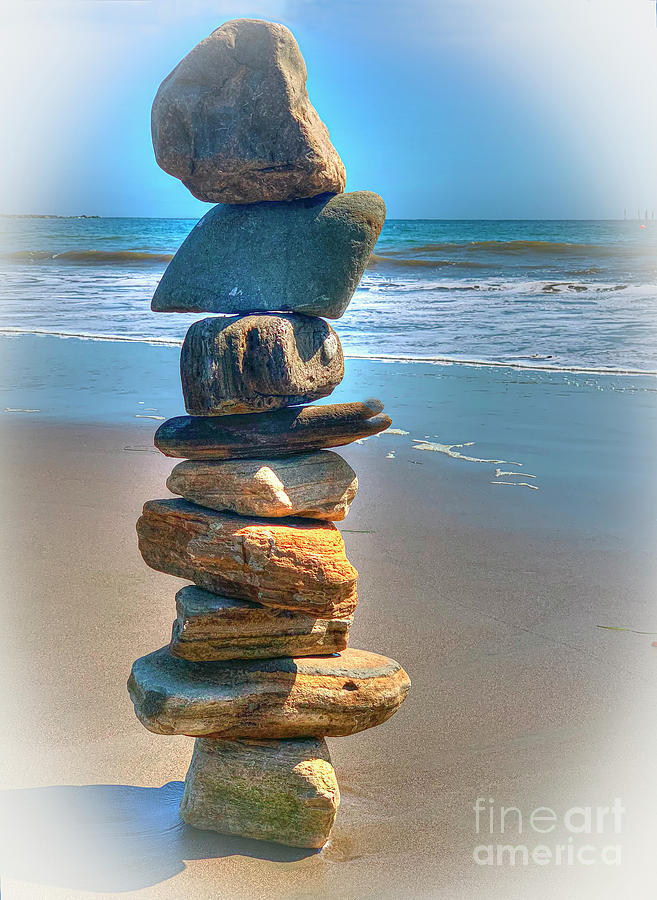 Rock Balancing Photograph