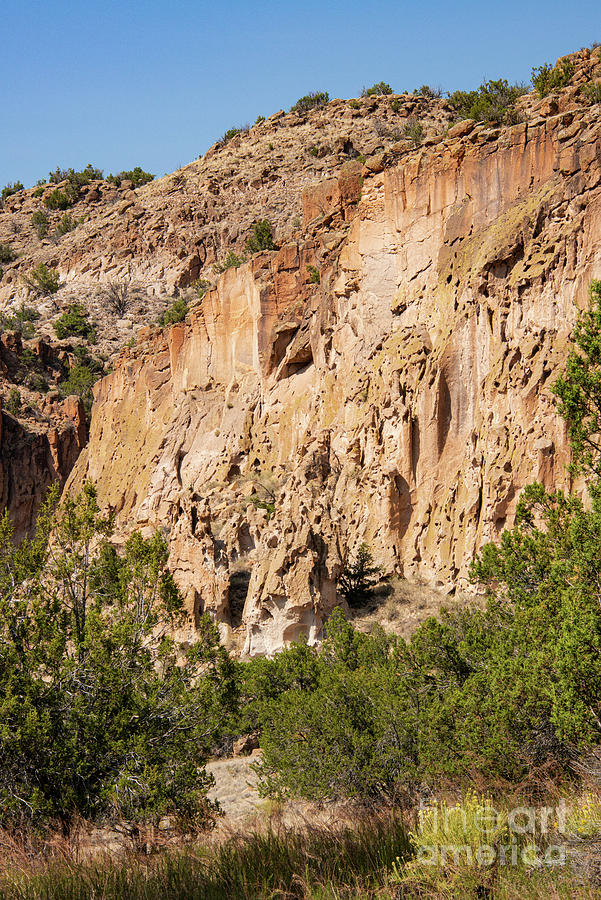 Rock Caves at Bandelier National Monument Three Photograph by Bob Phillips
