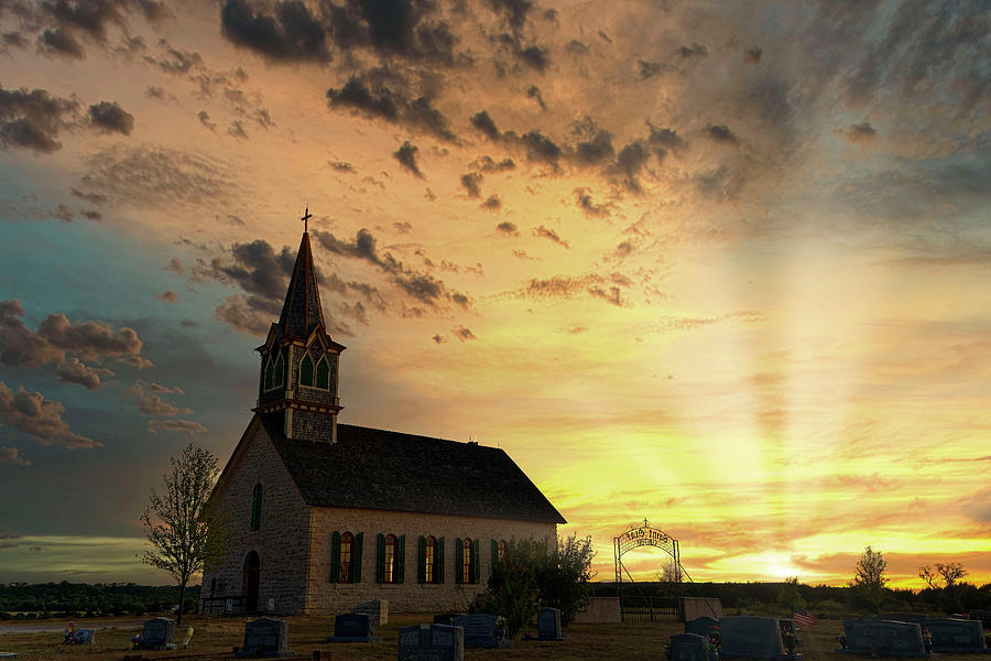 Rock Church Sunset Photograph by Jonathan Davison
