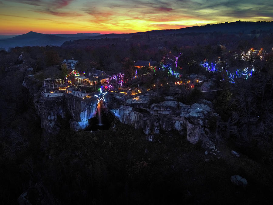 Rock City Enchanted Garden of Lights Photograph by Andrew Keller