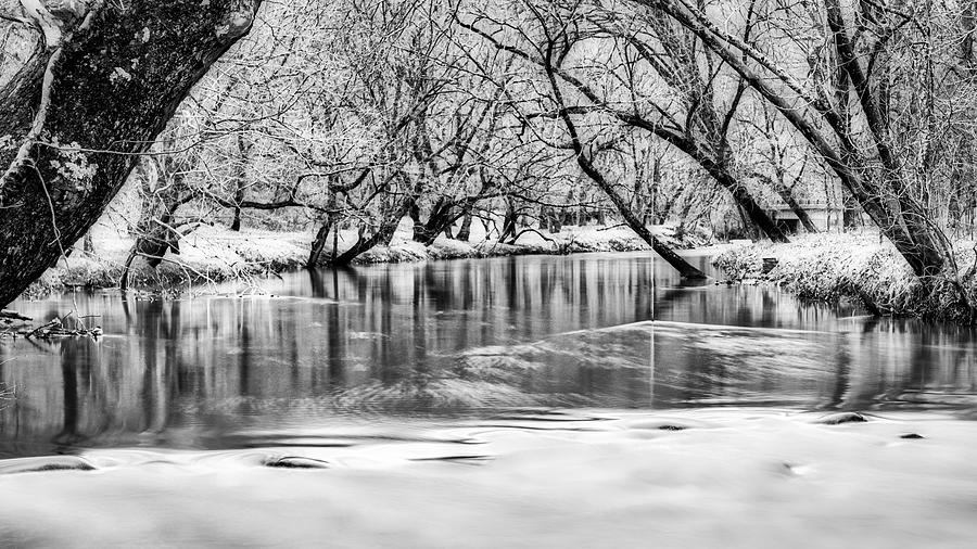 Rock Creek in Winter - Washington Photograph by Stuart Litoff