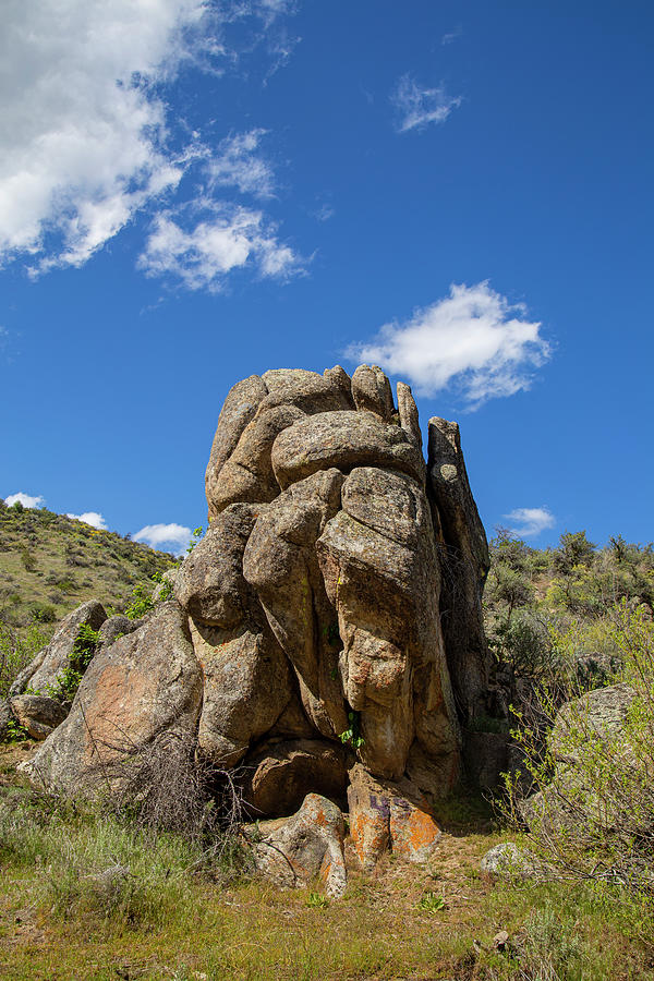 Rock Formation along Shaw Mountain Road, Idaho Photograph by Dart Humeston