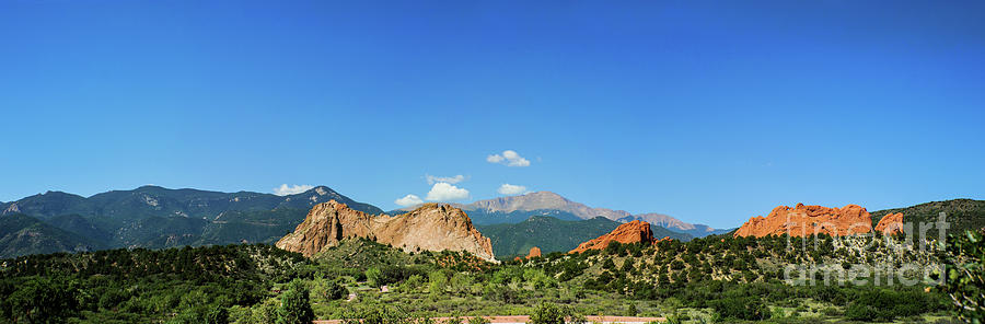 Rock formation at the entrance of the Garden of the Gods in Colorado Springs, Colorado Photograph by Gunther Allen