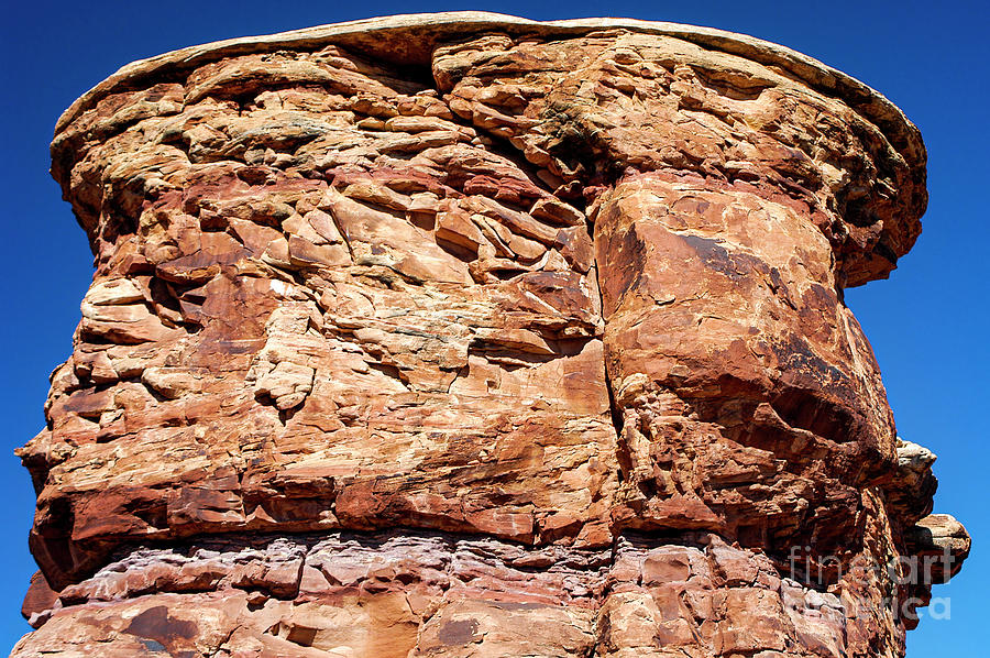 Rock Formation Detail at Big Spring Canyon Overlook Photograph by Bob Phillips