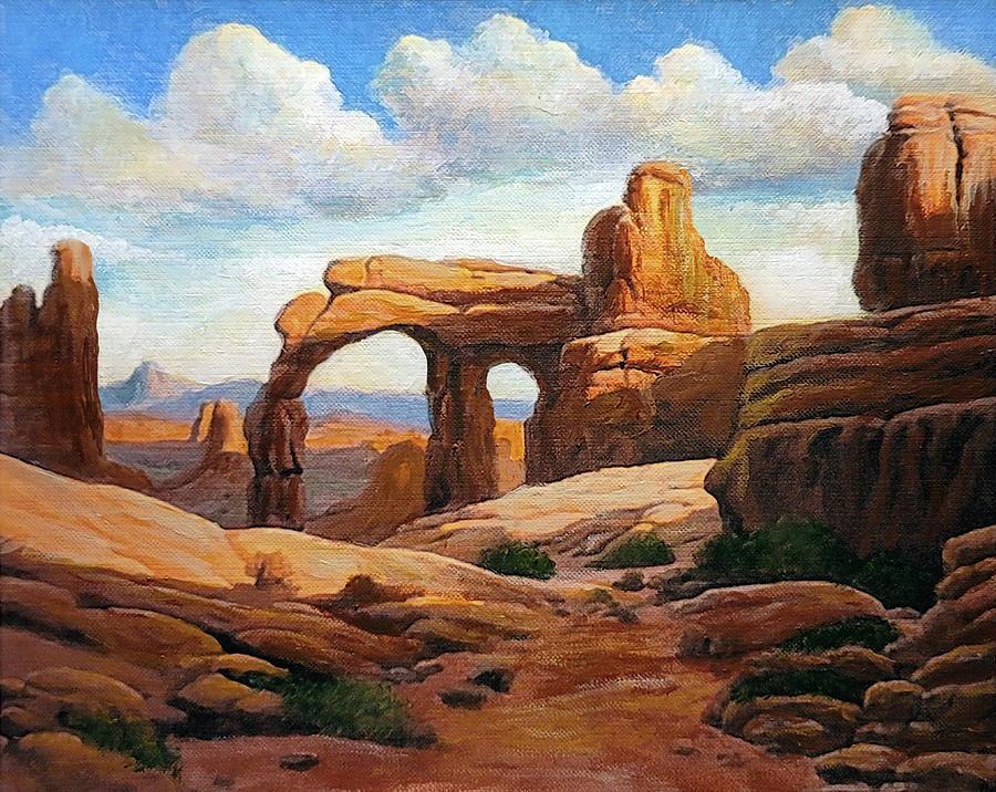 Southern Desert Rocks Painting by Gary Sanchez