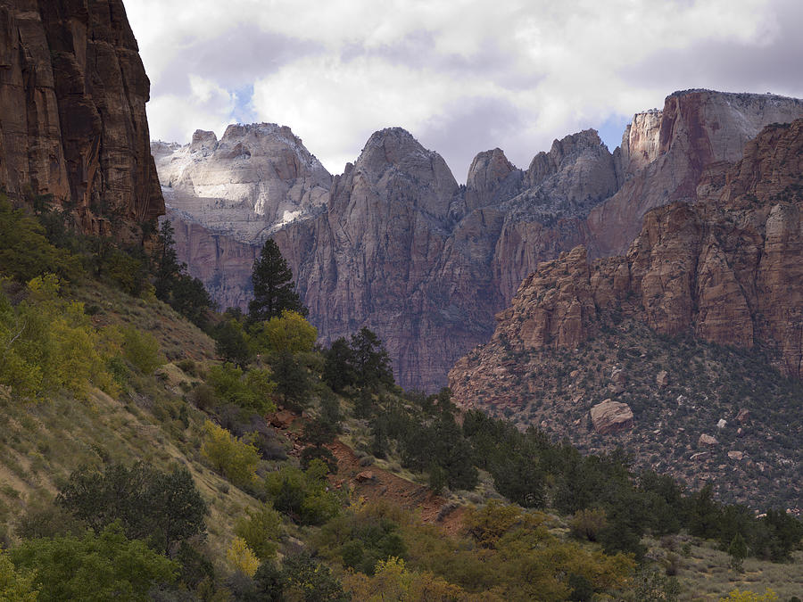 Rock formations in Zion National Park Photograph by Fotosearch