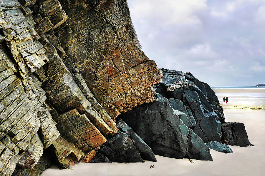 Rock Formations - Maghera Beach 6 Photograph by Lexa Harpell