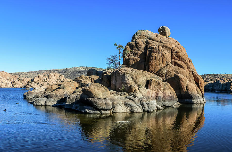 Rock Formations on Watson Lake Photograph by Dawn Richards